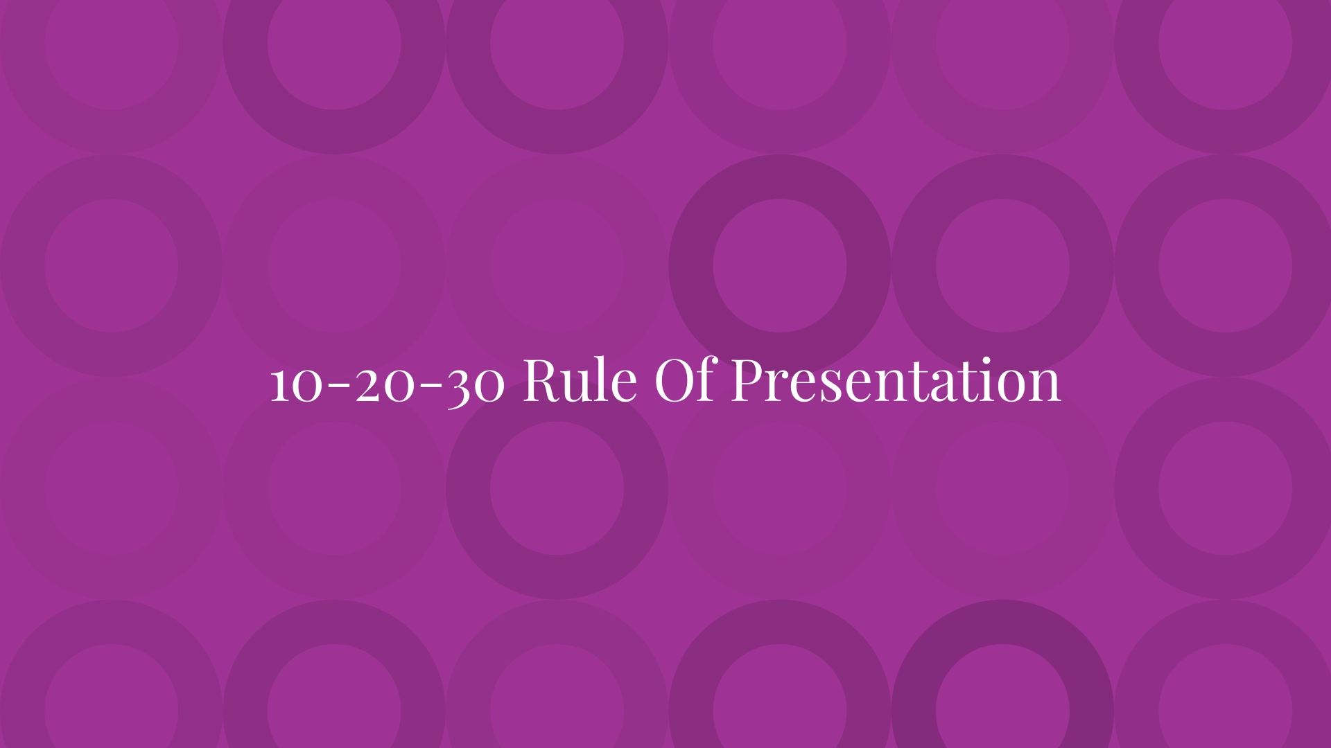 20-10-30 Regla de presentación