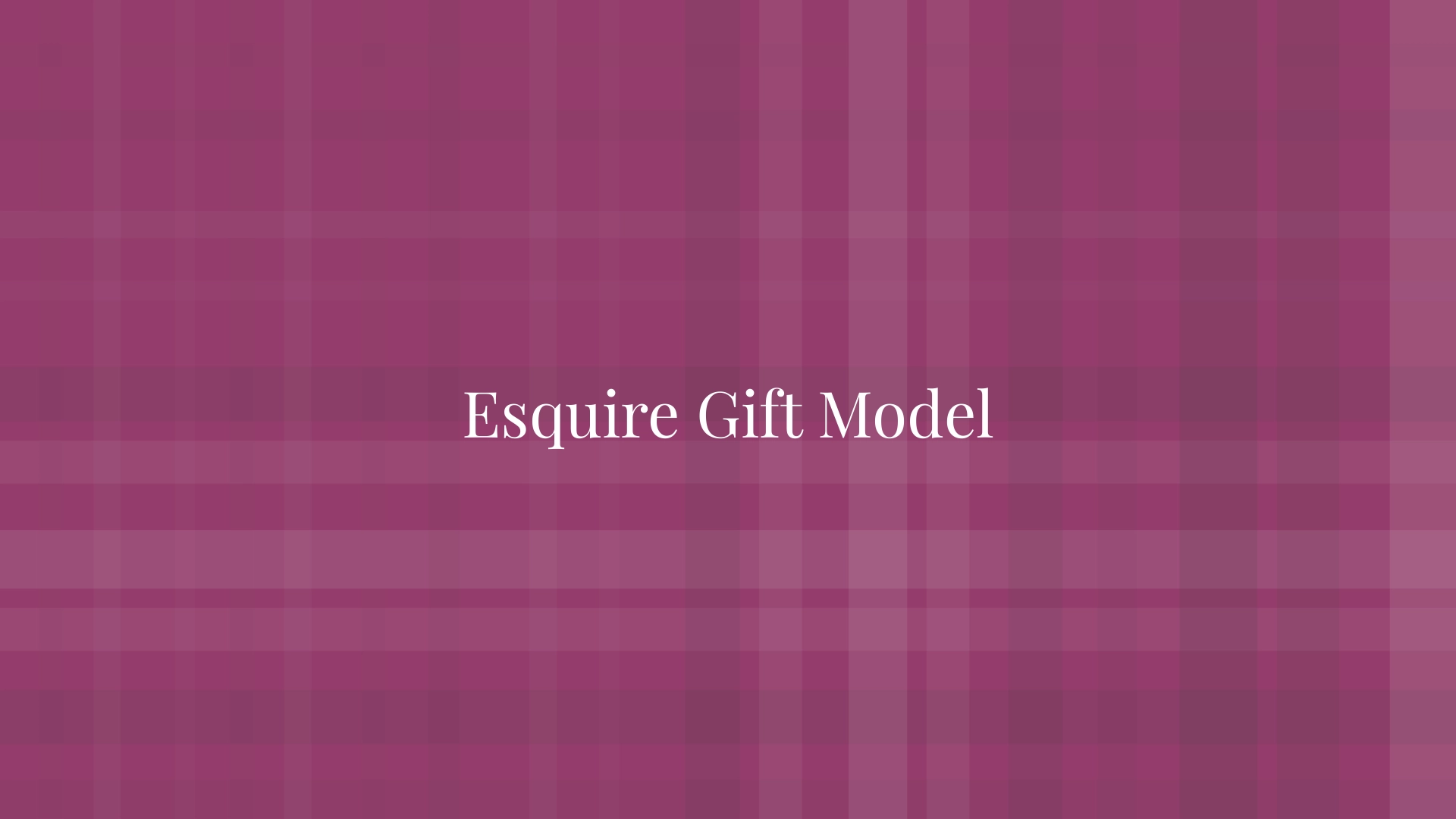 Modelo de regalo de Esquire