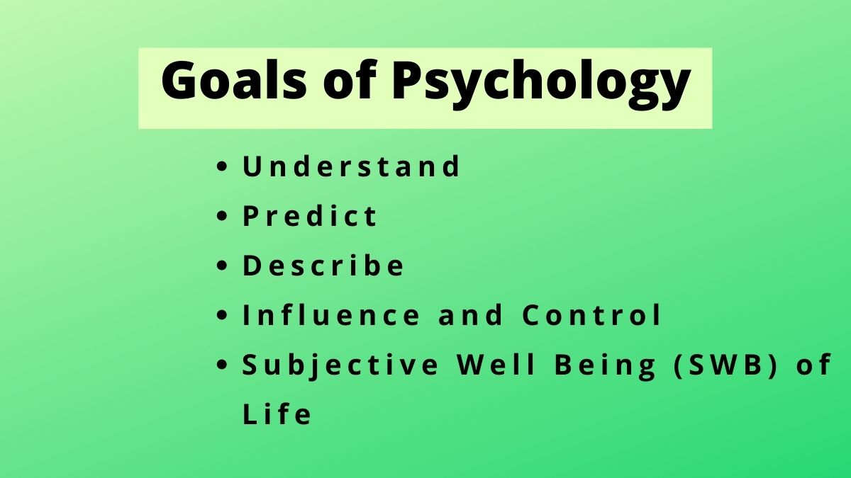 Los 5 objetivos principales de la psicología científica (explicados)