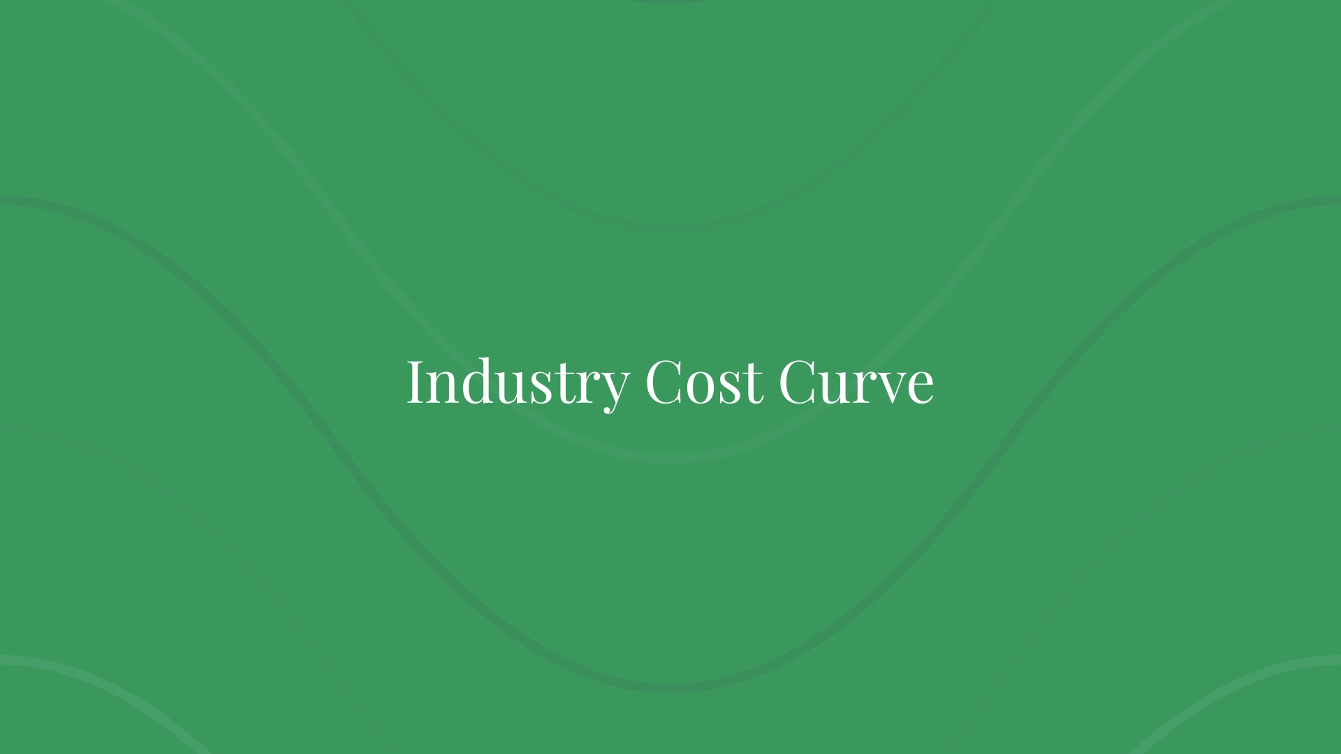 Curva de costos de la industria