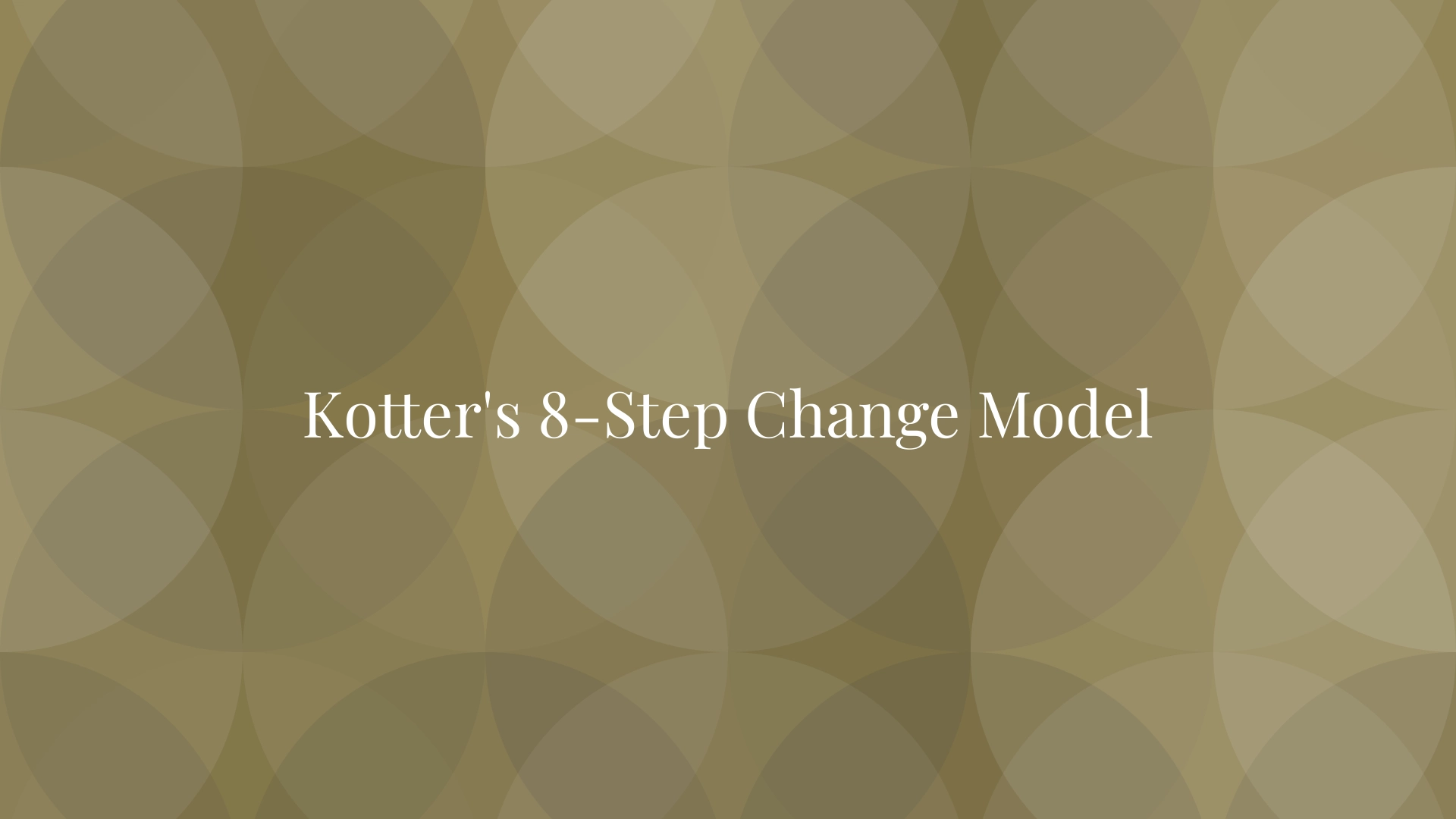 El modelo de 8 pasos de Kotter para liderar el cambio organizacional