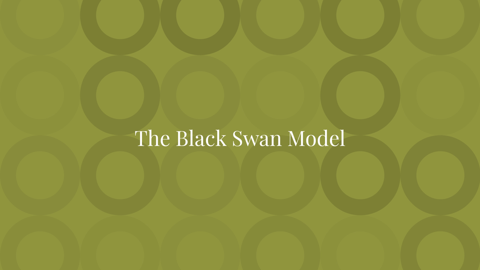 El modelo del cisne negro