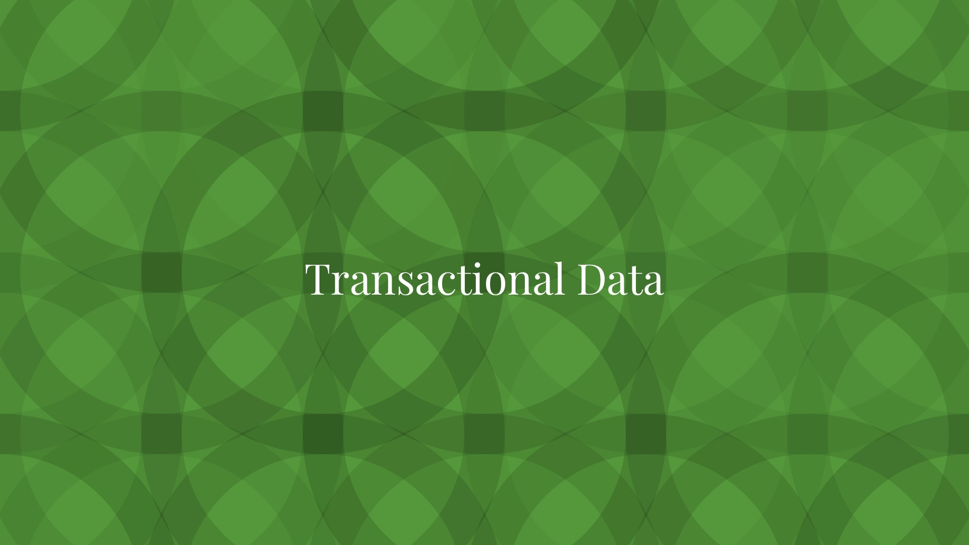 Datos transaccionales