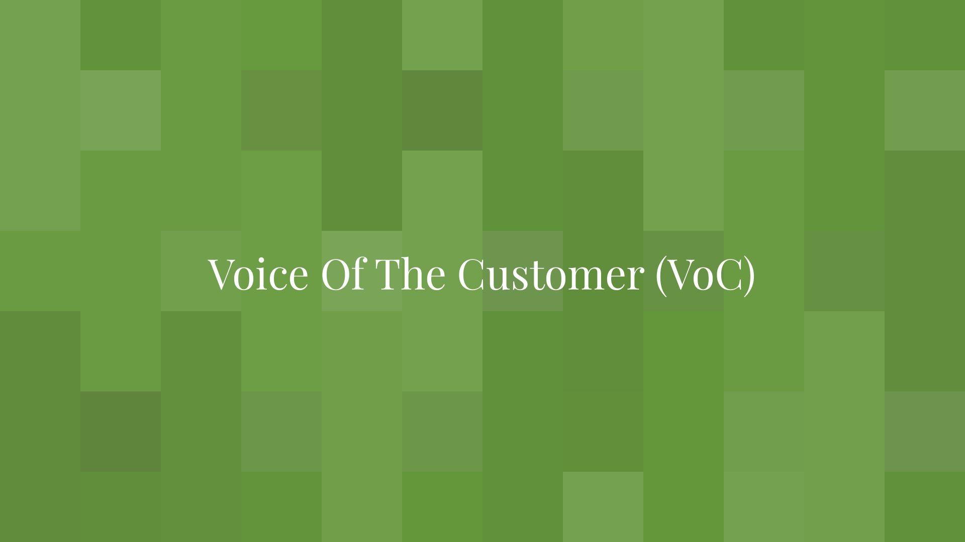 Voz del cliente (VoC)
