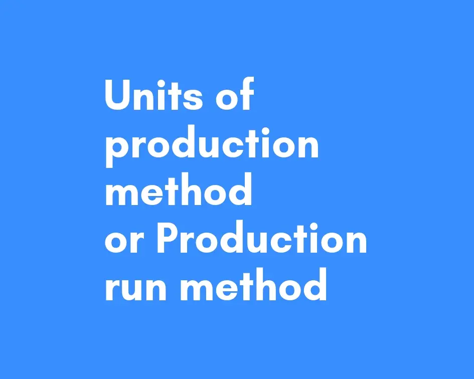 Método de unidades de producción (método de ejecución de producción)