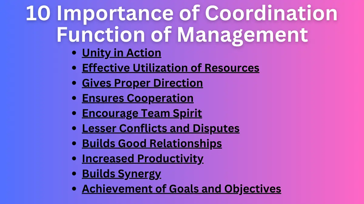 10 Importancia de la coordinación en la organización [Explained]