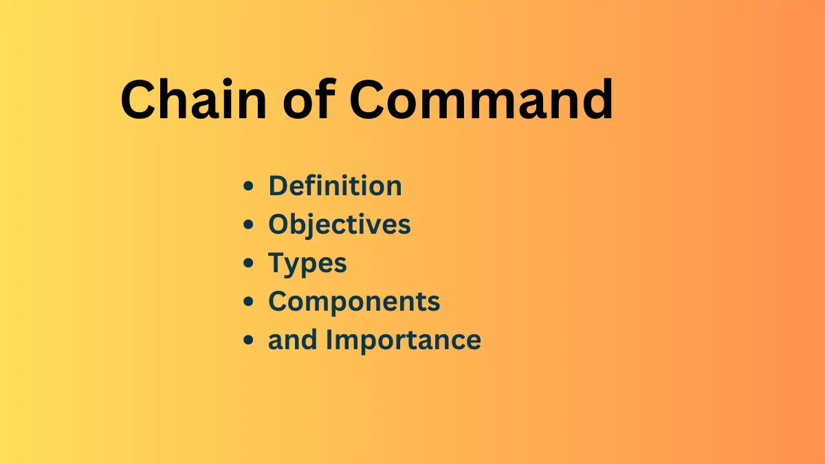 ¿Qué es la cadena de mando? Definición, tipos, componentes e importancia
