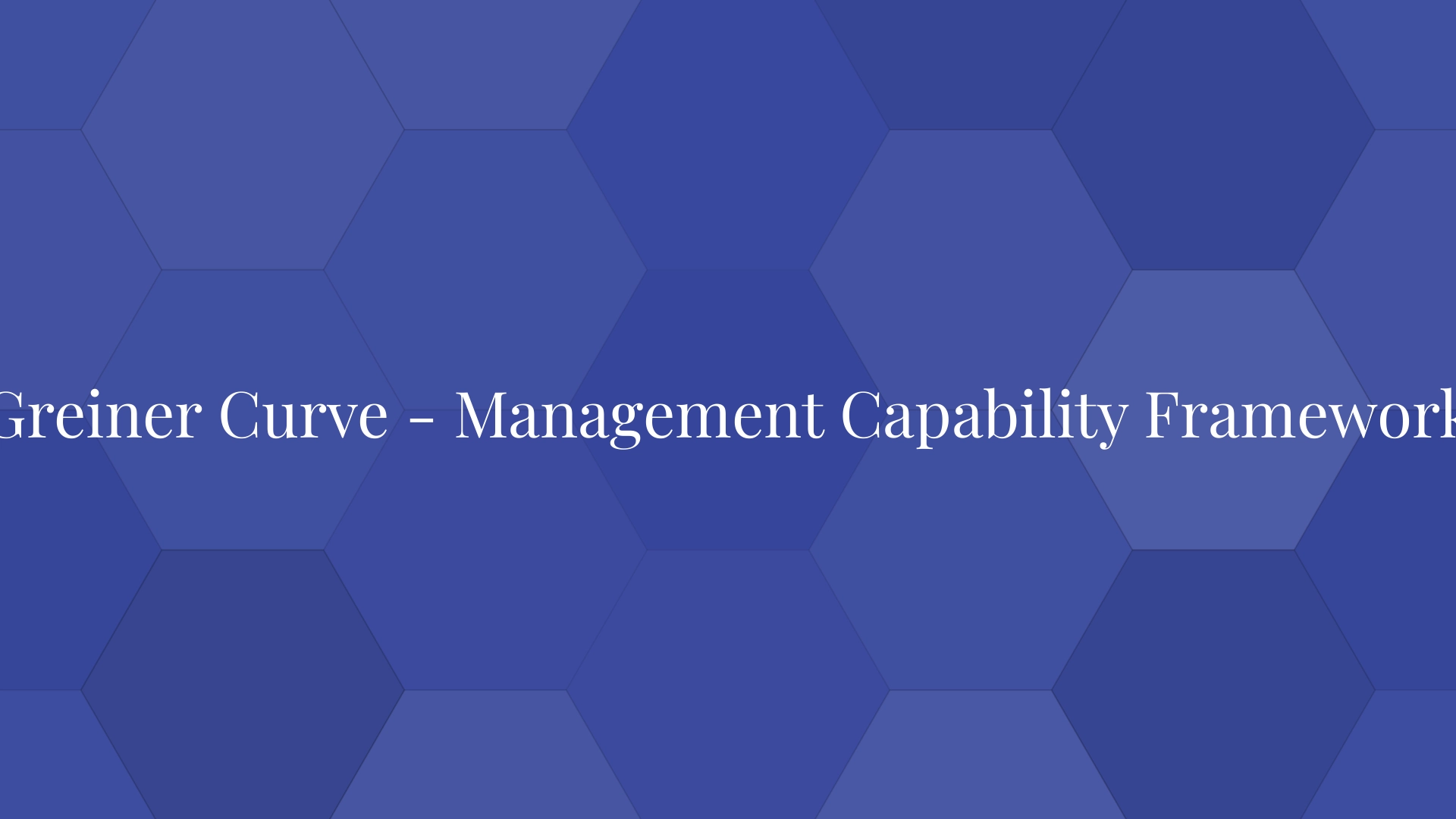 Curva de Greiner: marco de capacidad de gestión