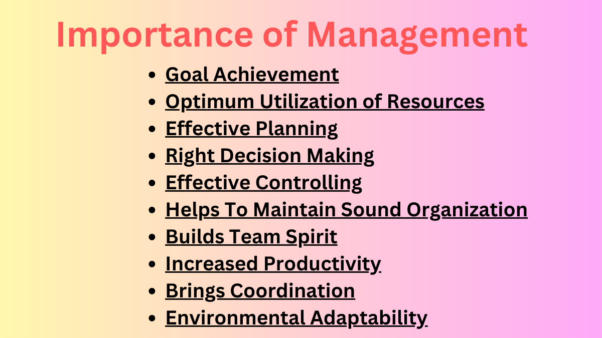La décima importancia de la gestión para la organización [Explained]