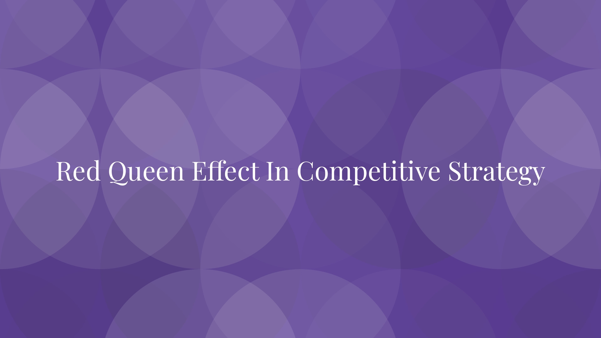Efecto Reina Roja en estrategia competitiva