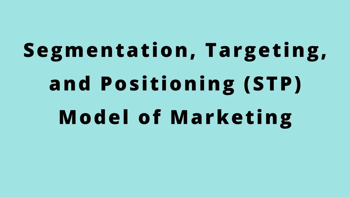 Modelo de marketing de segmentación, focalización y posicionamiento (STP)