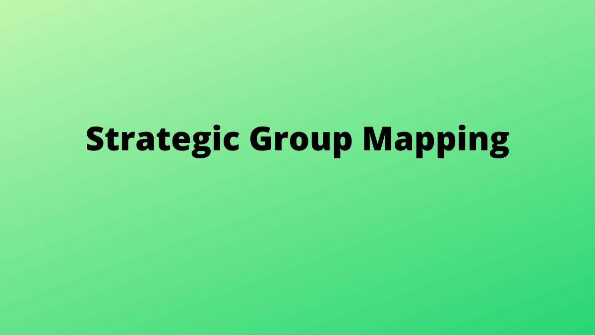 ¿Qué es el Mapeo de Grupos Estratégicos?