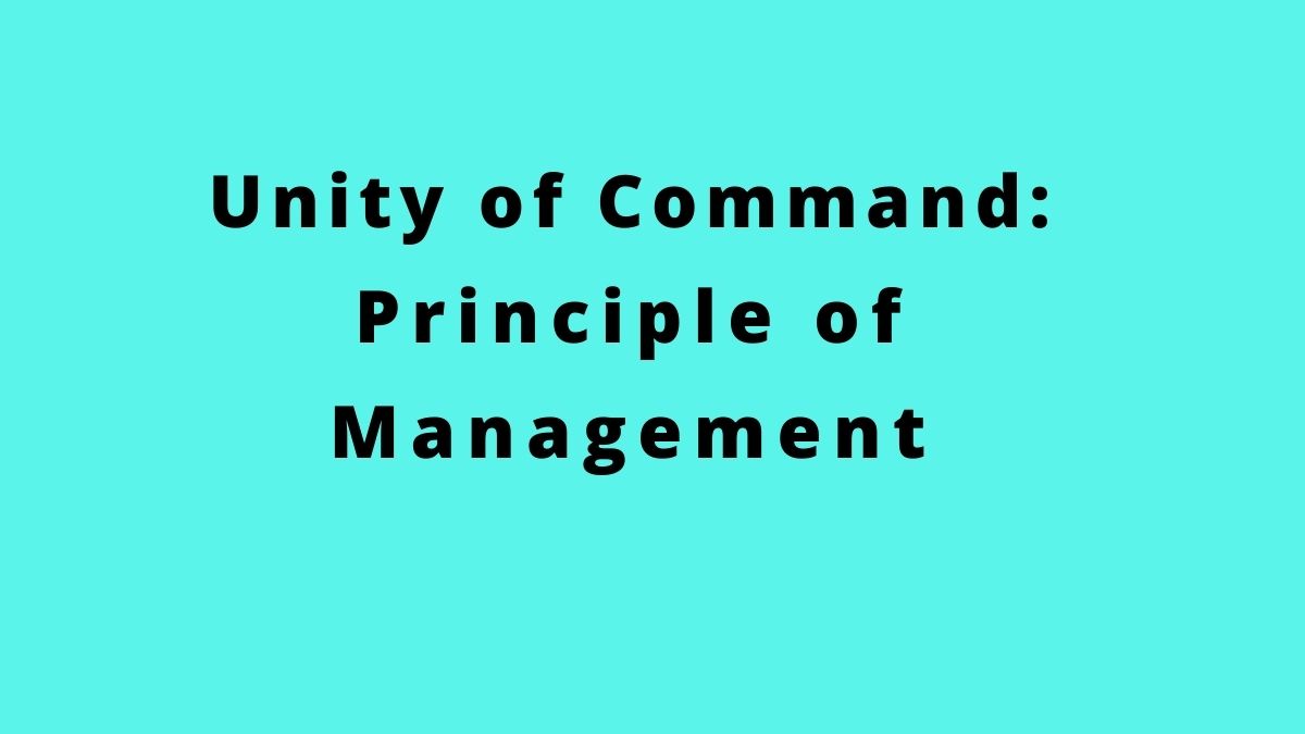 Una guía para el principio de unidad de mando