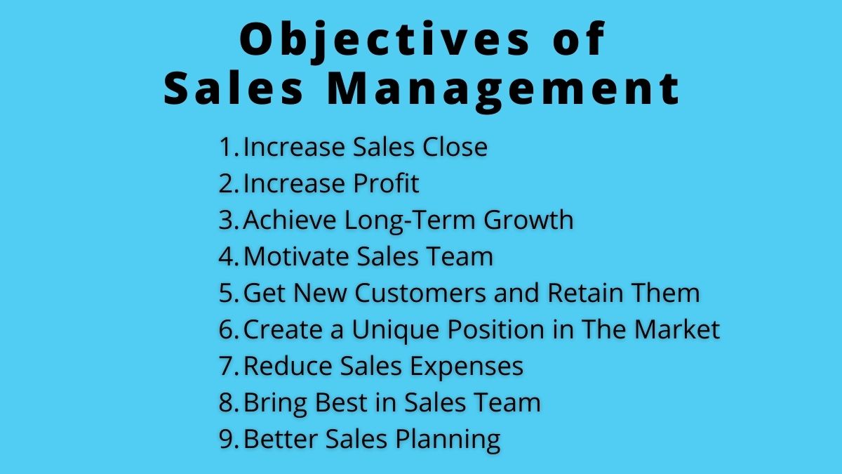 9 objetivos importantes de la gestión de ventas (explicados)